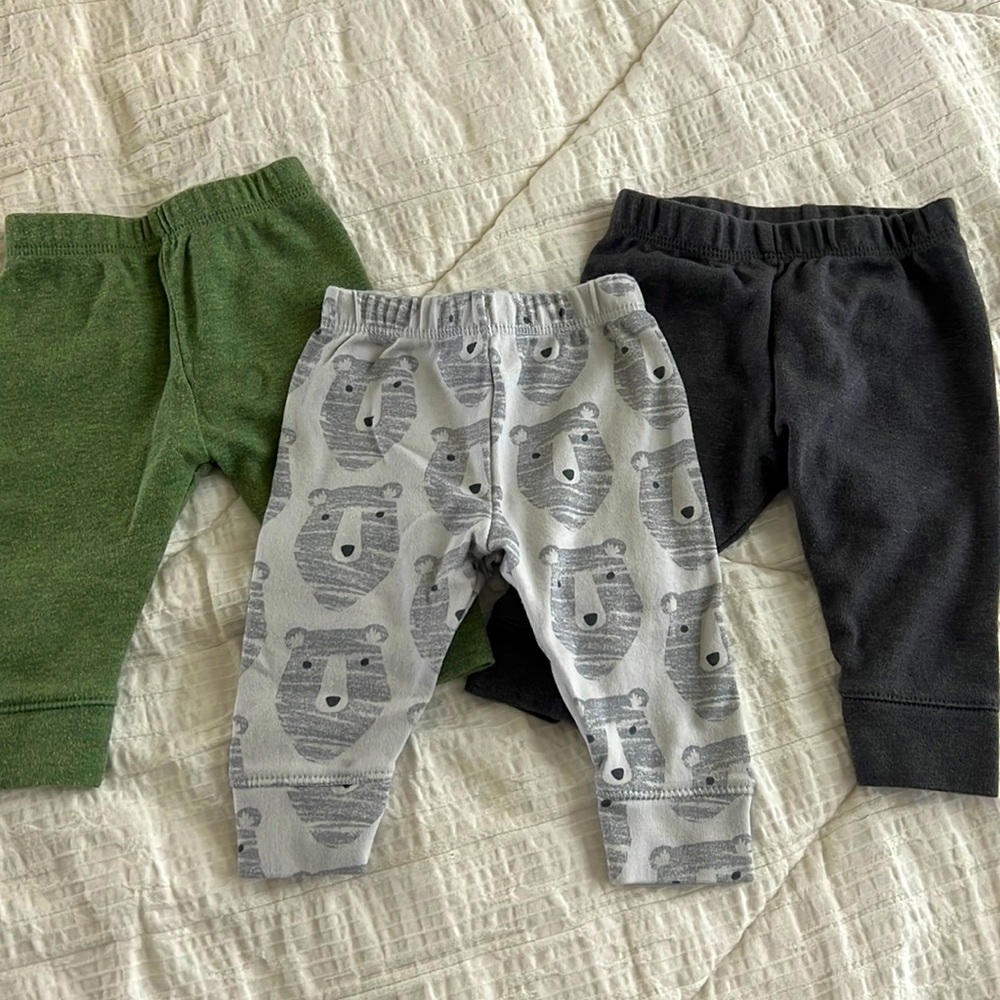 Three newborn pants